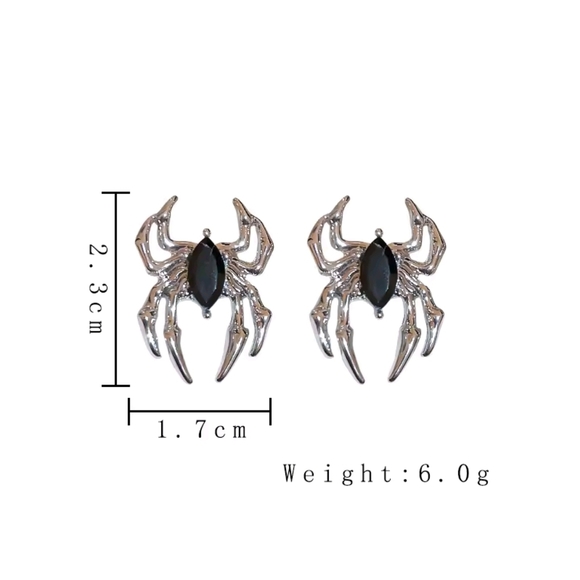 Silver Statement Earrings - Picture 4 of 8